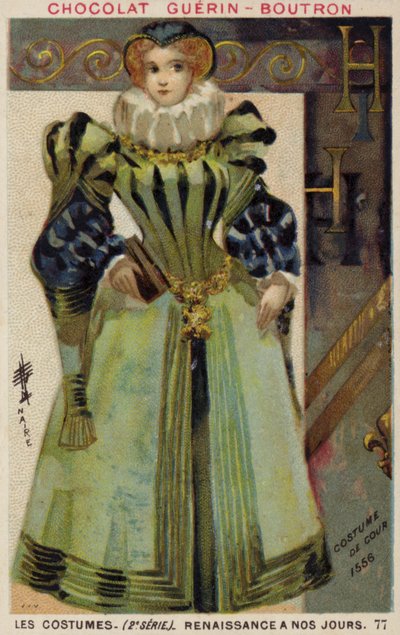 Vestido de corte, 1556 de French School